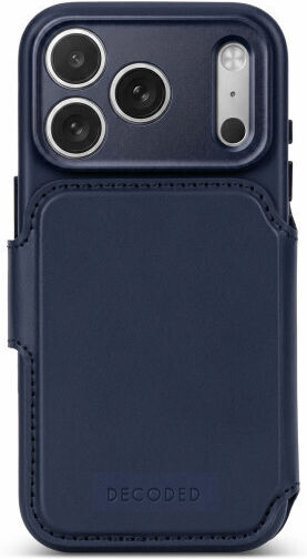 Decoded Leder-Brieftasche in Marineblau (iPhone 18 Pro Max / 17 Pro MaxXiaomi 17 Pro Max)