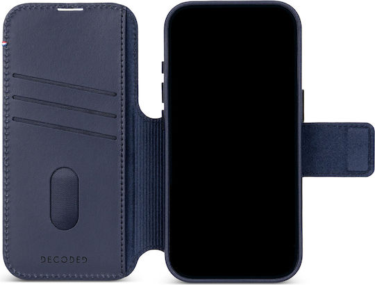 Decoded Leather Wallet Navy Blue (iPhone 18 Pro / 17 ProXiaomi 17 Pro)