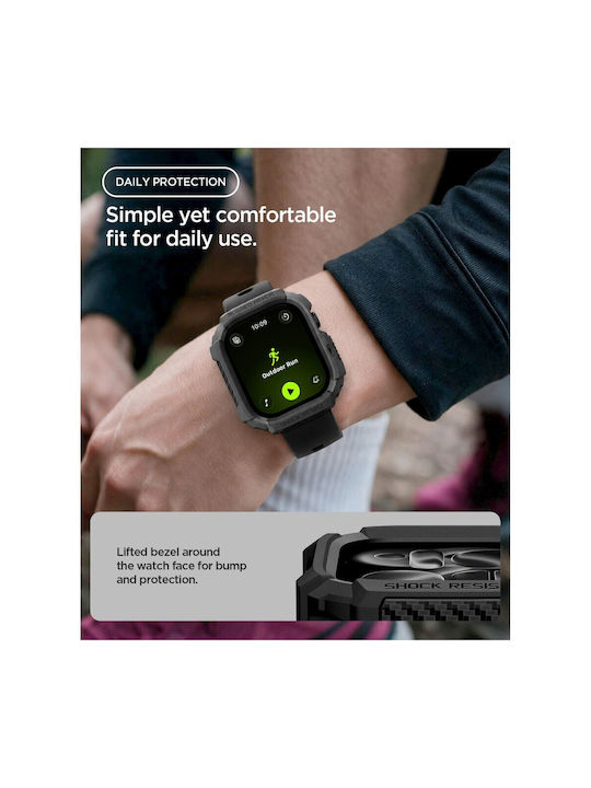 Spigen Θήκη Σιλικόνης σε Μαύρο χρώμα για Apple Watch 12