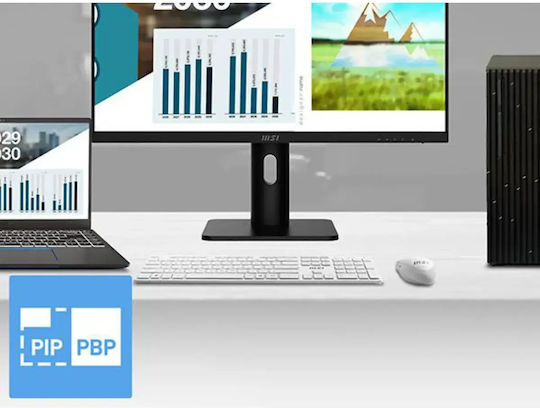 MSI Pro MP273UPDE E6 IPS HDR Monitor 27" 4K 3840x2160 with 4ms GTG Response Time Silver