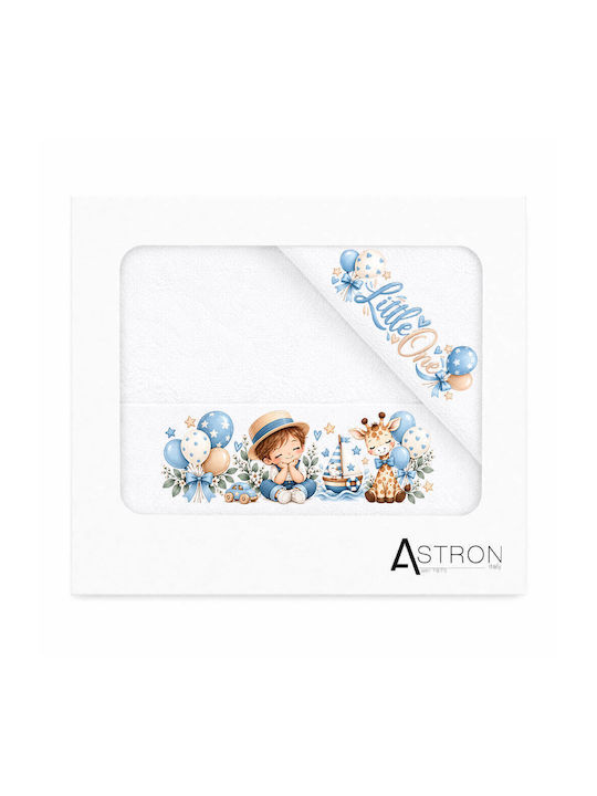 Astron Italy Babyhandtuch-Set 2 Stück, Weiß, 500 g/m²,