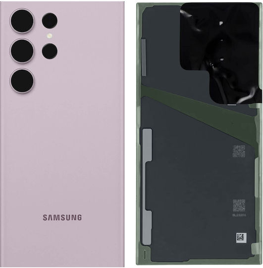 Samsung Akkudeckel Samsung Galaxy S23 Ultra Service Pack Lavendel
