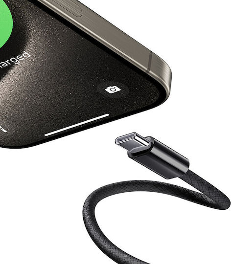 Benks Braided USB-C to Lightning Cable 27W Μαύρο 2m
