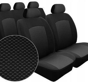 Wipcar Sakura Polyester Autositzbezüge Schwarz
