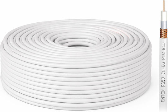 Emtex Kab-emt59 Copper Coaxial Cable 100 M