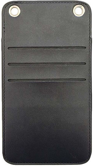 Women's Wallet Pouch Mobile Phone Case with Chain Obastyle Black