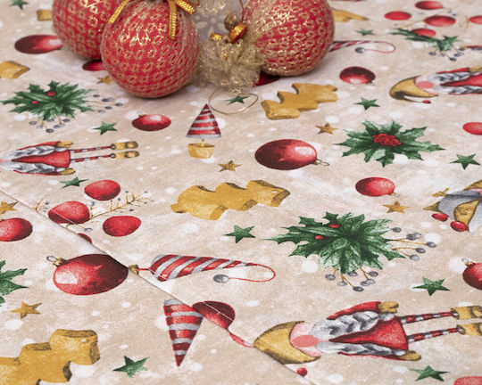 Viopros Set of Christmas Fabric Table Runners 150x40 cm 2 Pieces