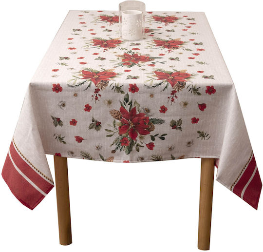 Viopros Christmas Fabric Tablecloth 280x140 cm