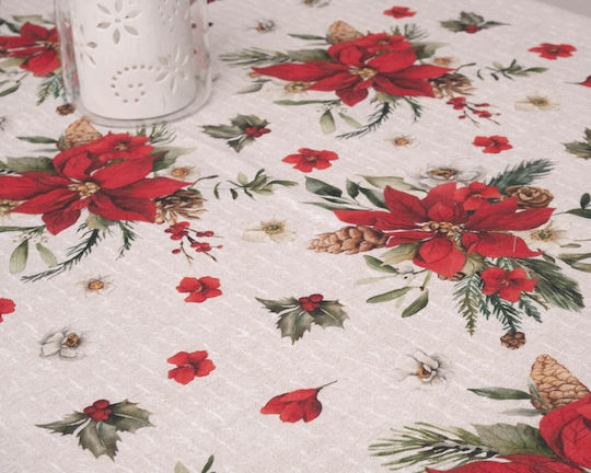 Viopros Christmas Fabric Tablecloth 280x140 cm