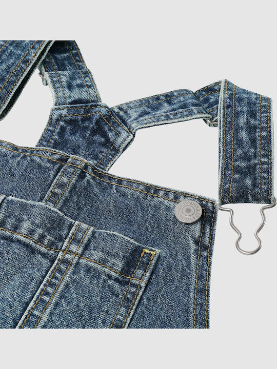 Kids' Blue Denim Dungarees