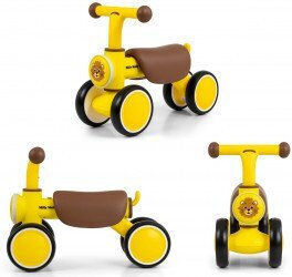 Milly Mally York Mașinuță Ride On pentru 12+ Luni cu Sunete Galben
