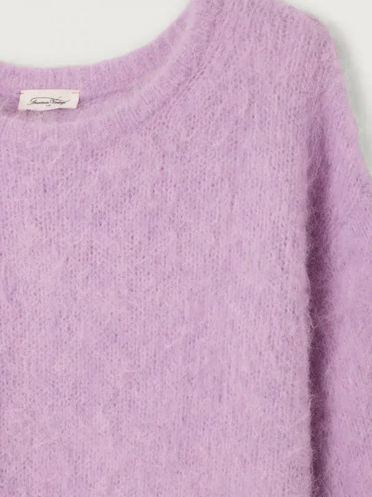 Niby Women's Long Sleeve Cropped Sweater Lilac