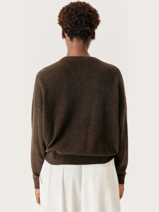 Quity Women's Long-Sleeve Cotton Turtleneck Sweater Purple