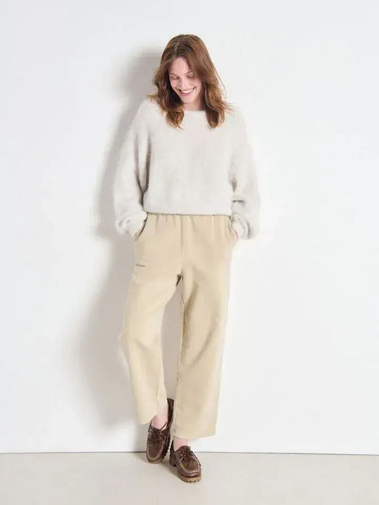 Niby Women's Long Sleeve Cropped Sweater Lilac