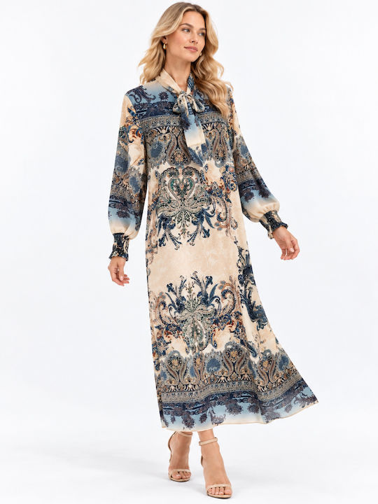 Rochie Maxi de Vară Albastră