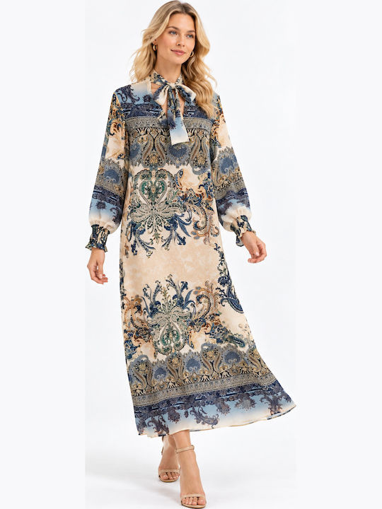 Rochie Maxi de Vară Albastră