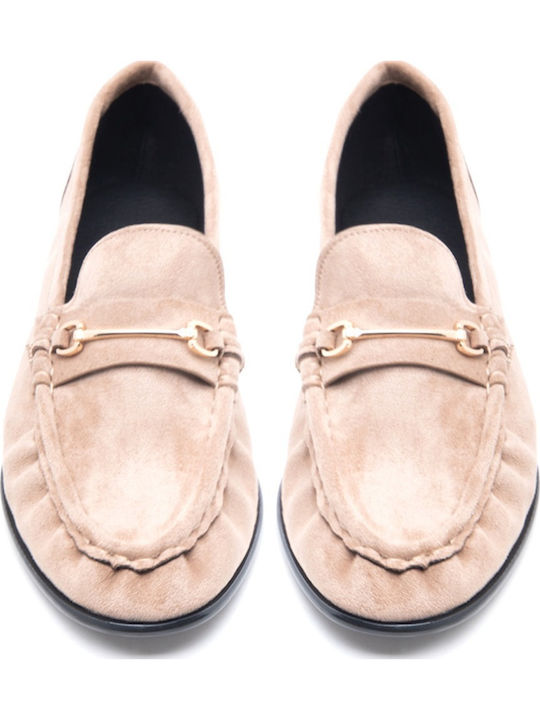 Damen-Loafers in Beige