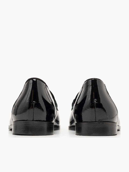 Leather Women's Loafers in Black