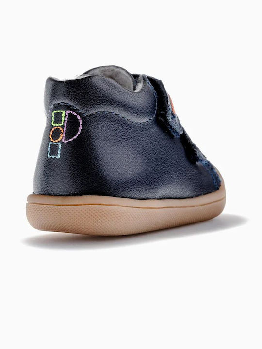 Kinder Sneaker High mit Klettverschluss in Marineblau