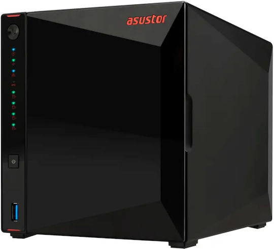 Asustor AS5404T-8G NAS με 4 θέσεις για HDD/M.2/SSD και 2 θύρες Ethernet
