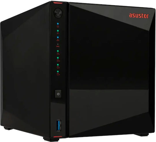 Asustor AS5404T-8G NAS με 4 θέσεις για HDD/M.2/SSD και 2 θύρες Ethernet