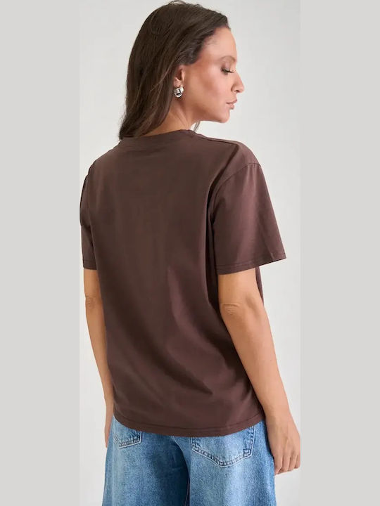 Γυναικείο T-shirt Καφέ
