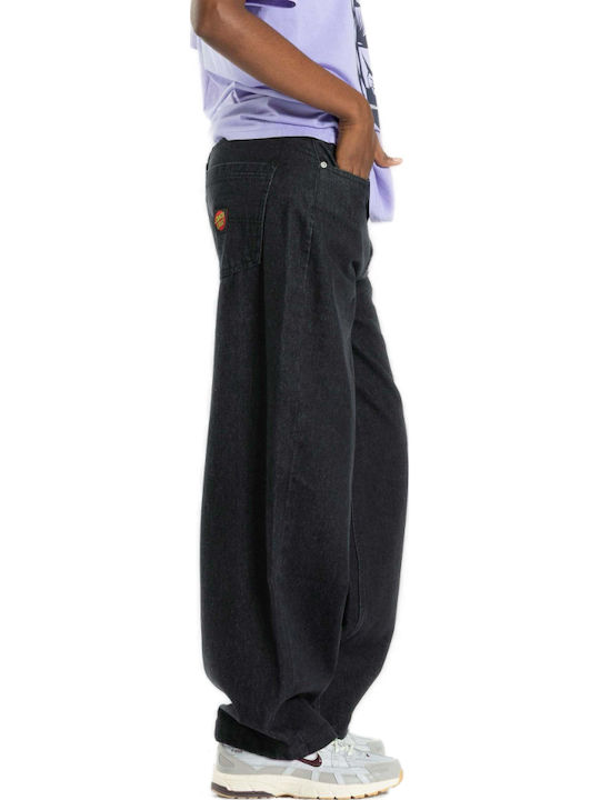 Women's Mid Rise Loose Fit Jeans Black
