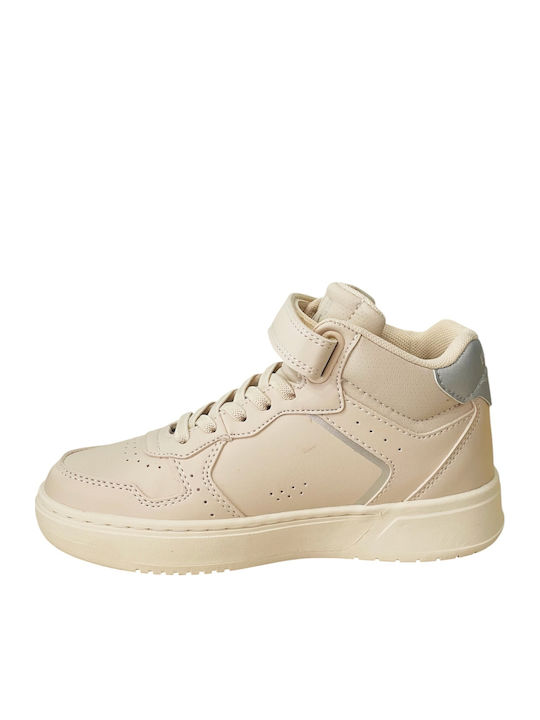 Kinder High-Sneaker anatomisch mit Klettverschluss Rosa