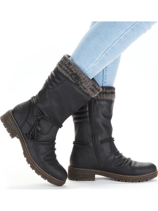 Women's Boots with Fur Black