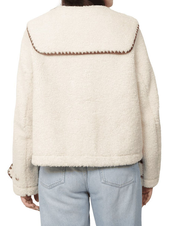 Damen-Winterjacke Ecru