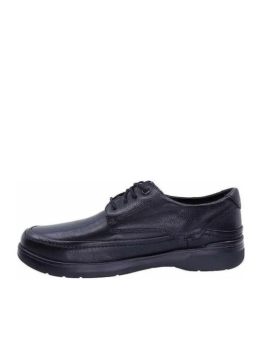 Herren Freizeitschuhe aus Leder Schwarz