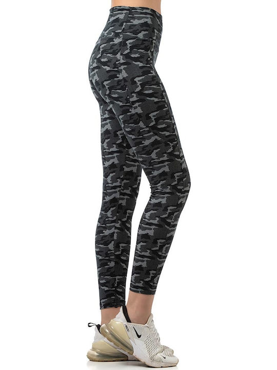 Leggings Pentru Instruire Colanți Lung Talie Înaltă Imprimeu Marble