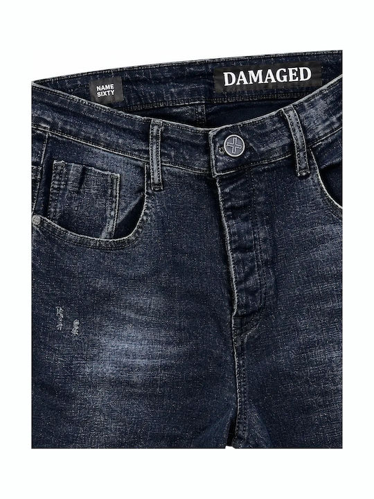 Herren Stretch-Jeans Slim Fit Blue Black
