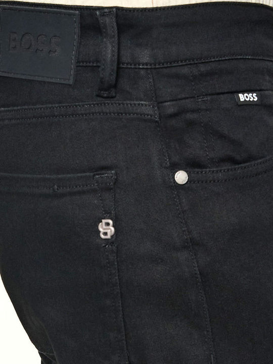 Мъжки дънки Еластични Regular Fit Черни