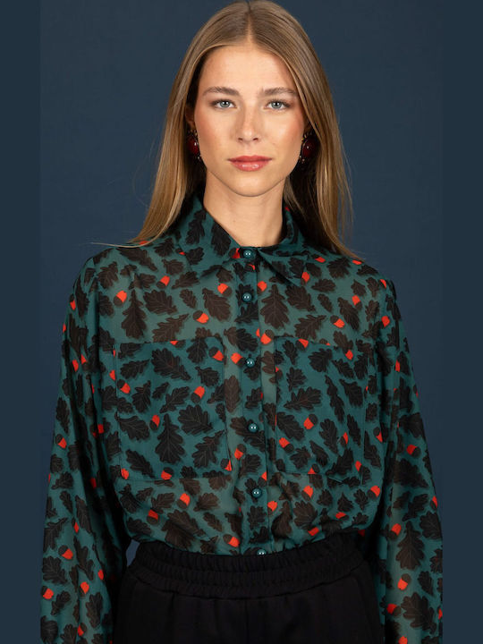 Long Sleeve Women's Shirt Green