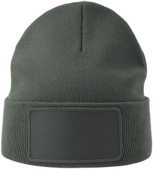 Căciulă Unisex cu Tricotaj Rib în Culoare Albastru Marin S-Wind cu Patch