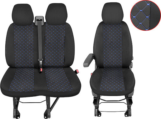 Vordere Autositzbezüge 1 Stück Baumwolle 2+1