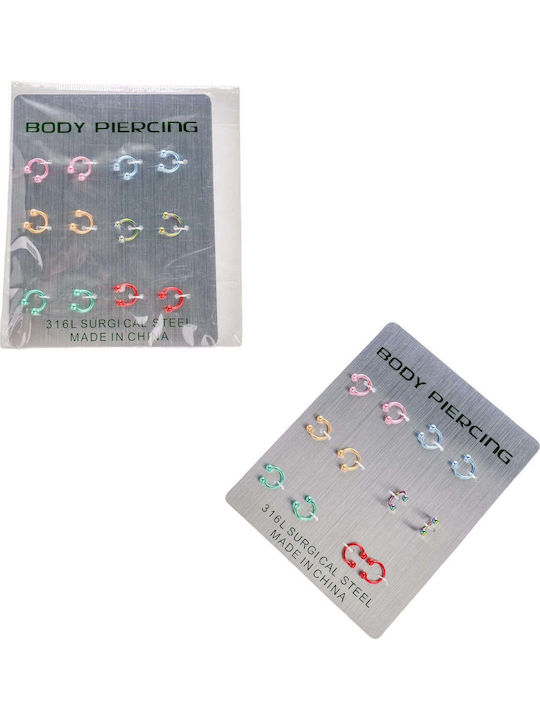 Set de Cercei pentru Piercing din Oțel