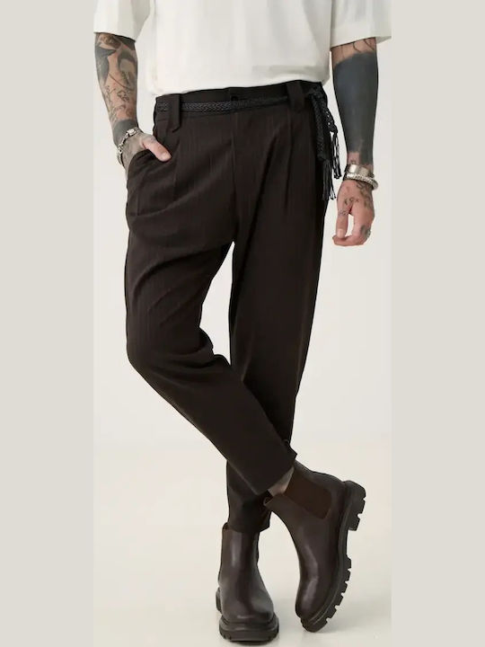 Мъжки Еластичен Панталон Loose Fit Chocolate