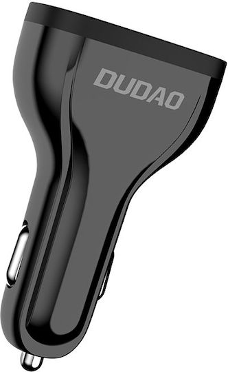 Dudao Încărcător Auto 18W 2.4A cu Încărcare Rapidă și Porturi: 3xUSB-A Culoare Albastră