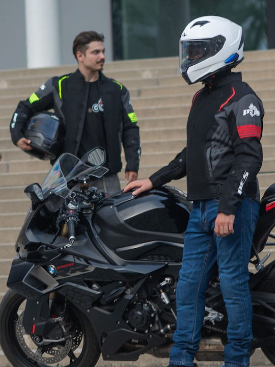 Grand Air Jachetă Moto de Iarnă pentru Bărbați Impermeabilă Neagră