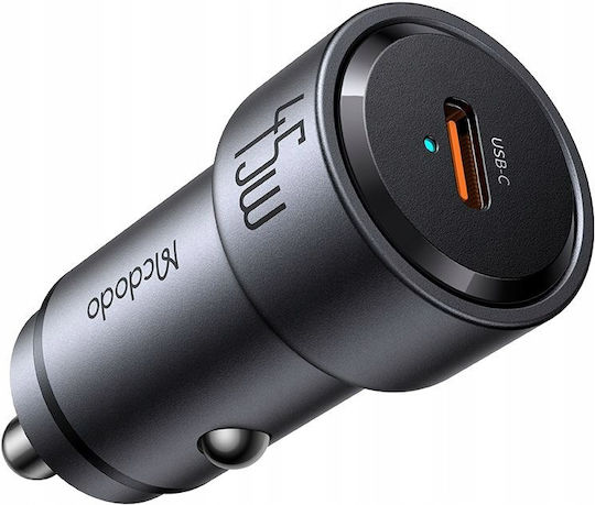 Mcdodo Φορτιστής Αυτοκινήτου 45W με μία Θύρα: 1xType-C Μαύρο Χρώμα