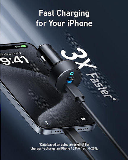 Anker Jellico Autoladegerät 40W Schnellladen mit 2xType-C Schwarz Farbe