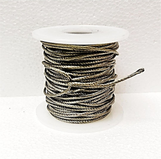 Tinned Copper Conductor Flexible Stranded Circular Cross-Section “Cord” Diameter Ø 1.4mm 1 M/m² Strand Diameter 0.07mm 238 Strands 18 Amp 20.50 Meters 200gr 125.33