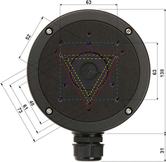 Hikvision Box Ds-1280zj-s Schwarz