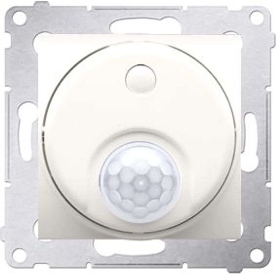 Kontakt-Simon Recessed Wall Switch with Motion Sensor, Frameless, Ecru