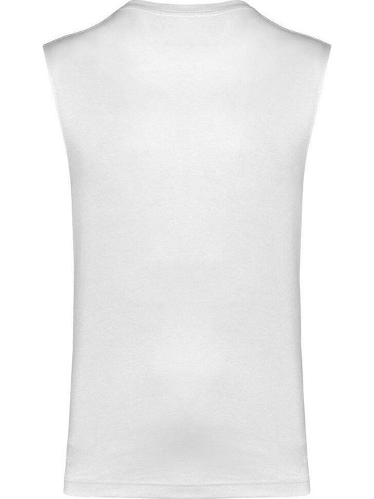 Kariban Ανδρική Διαφημιστική Μπλούζα Αμάνικη White