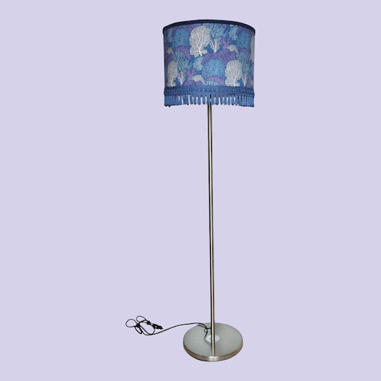 Oxygen Purple Japanesse Floor Lamp with Socket for Bulb E27 Purple