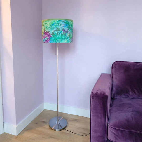 Oxygen Kaffe Fasset Floor Lamp with Socket for Bulb E27 Purple