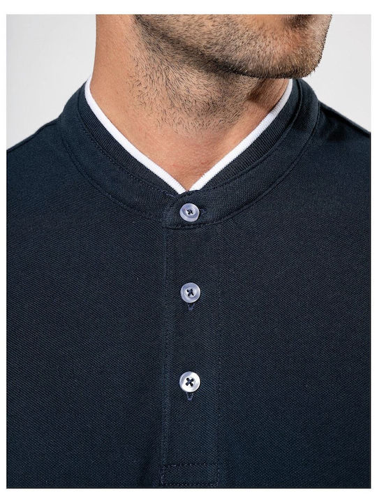 Kariban Мъжка рекламна тениска поло Navy/white